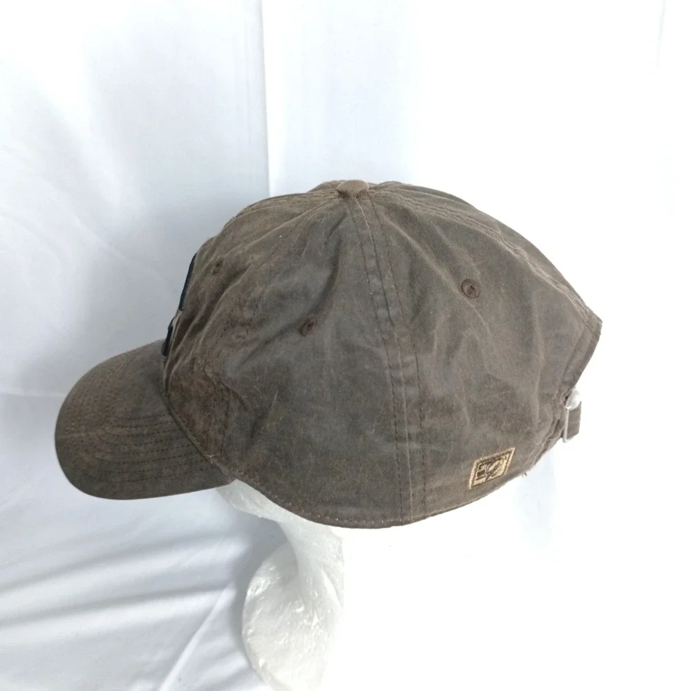 The Game Cincinnati Reds Brown Waxed Canvas Adjustable Baseball Cap Hat #1